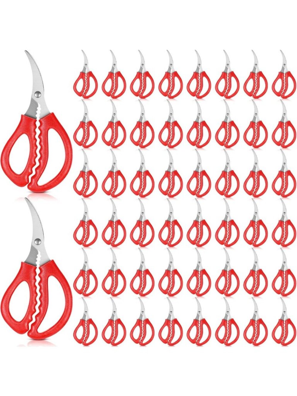 50 Pcs Multifunctional Seafood Scissors Set - Stainless Steel Crab & Lobster
